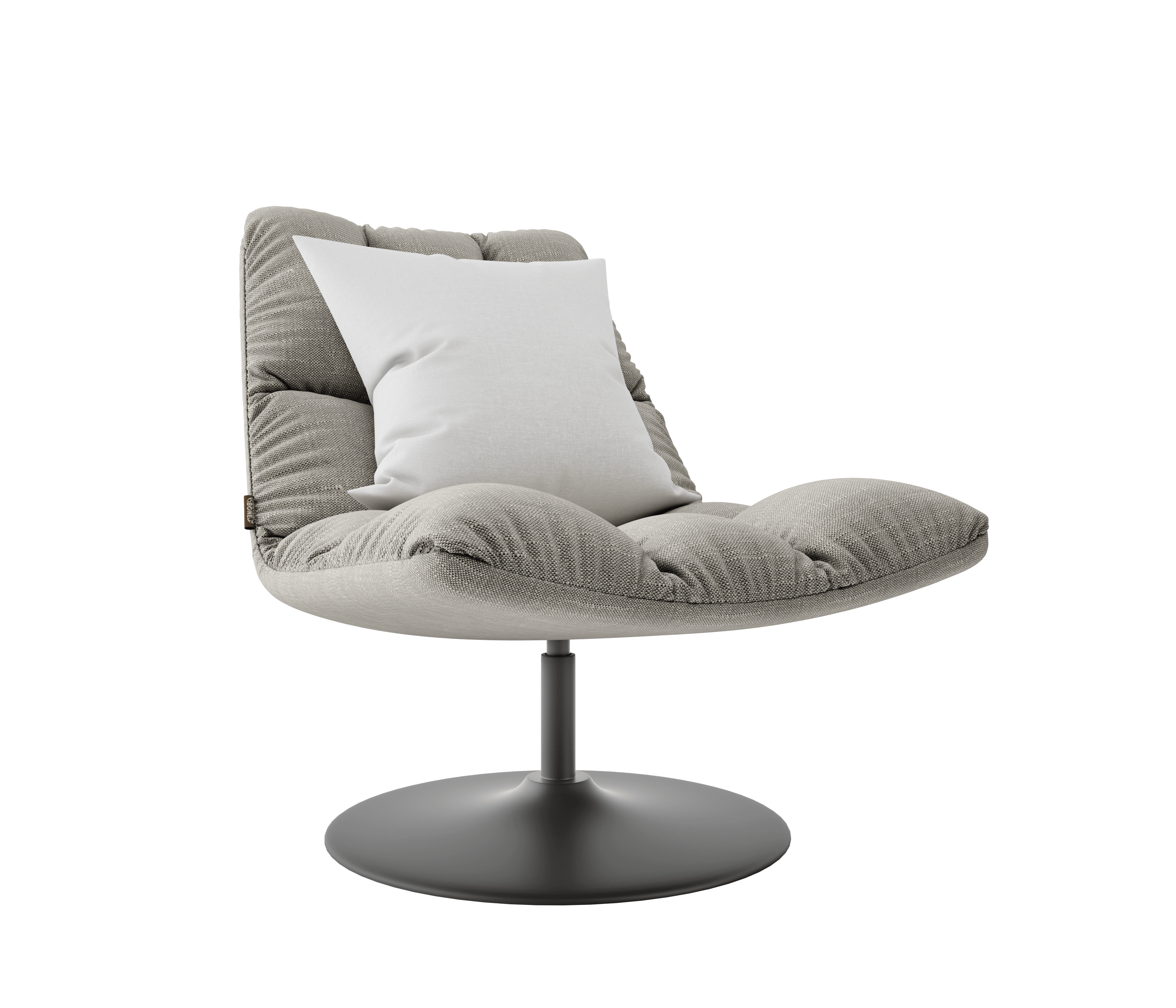 Modern chair with pillow